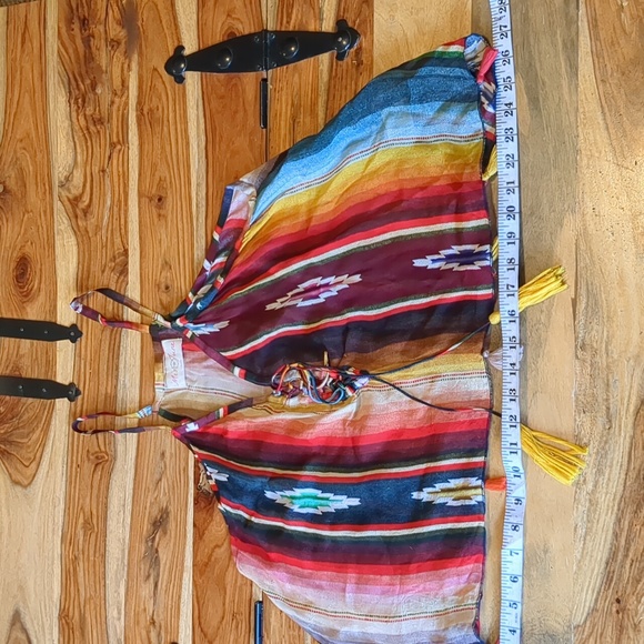 Funky Southwestern Print Sheer Tank - Picture 7 of 7